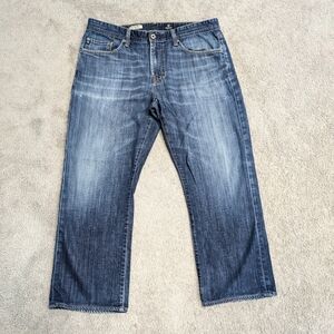 Adriano Goldschmied Straight Leg The Protege Mens Blue Denim Jeans Sz 36x30